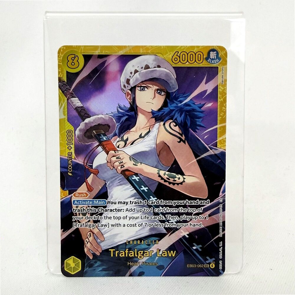 Trafalgar Law EB03-062 SEC Extra Booster One Piece Heroines Edition NM Card EN